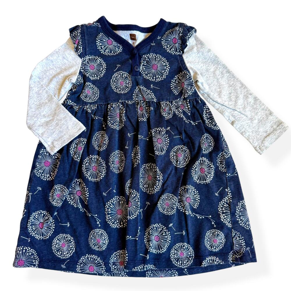 Tea Collection Wish Button Neck Dress 3